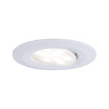 Spot encastré LED rond blanc avec tête orientable en plastique pour éclairage moderne