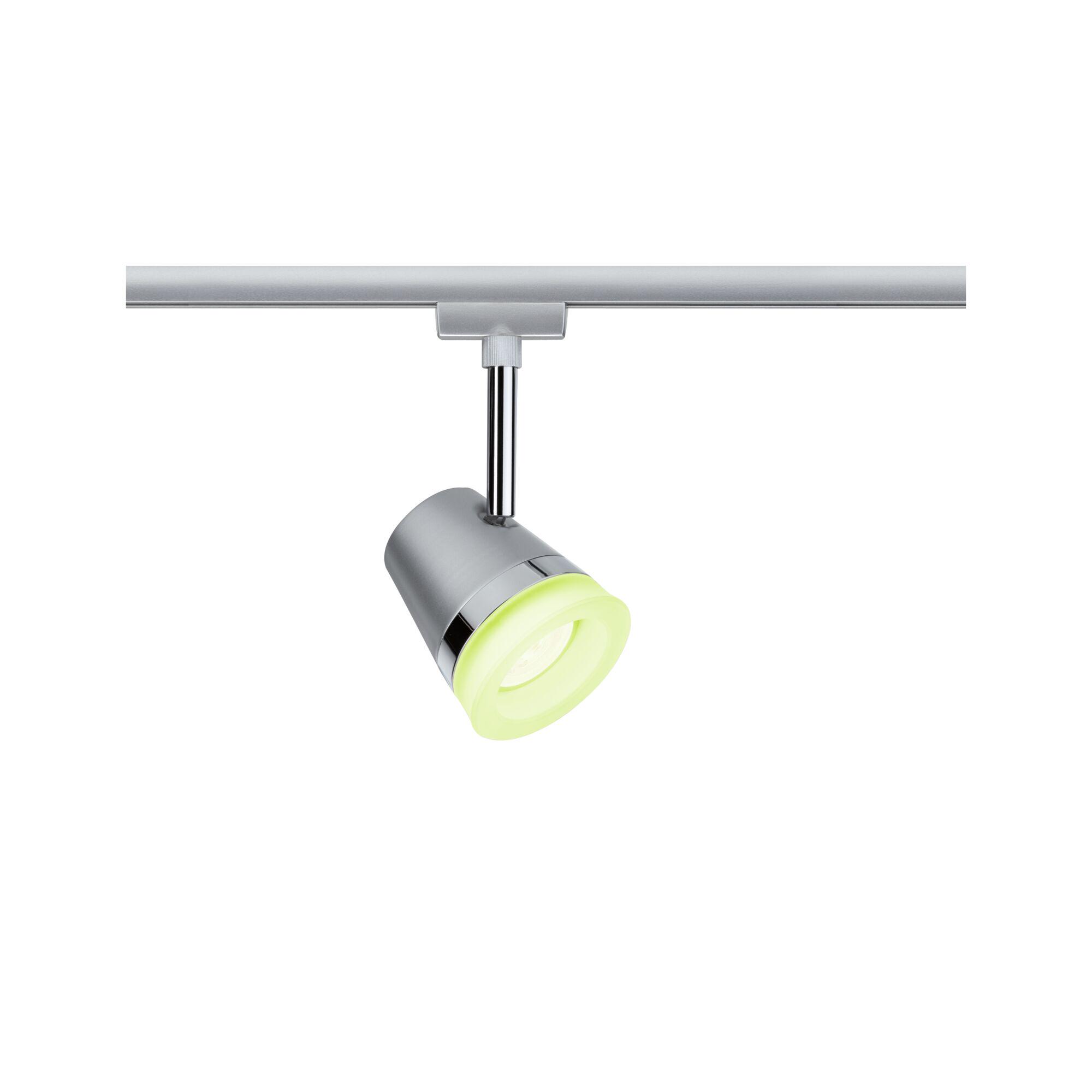 Moderne sølv LED-spot med grønt lysaccent, aluminium materiale til accentbelysning