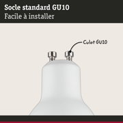 Socle standard GU10 en métal blanc, facile à installer, support pour ampoule LED