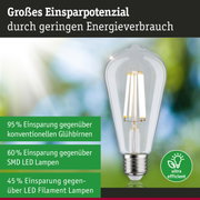 Energiesparlampe mit klarem Glas und silberner Fassung zeigt hohes Einsparpotenzial bei Stromverbrauch