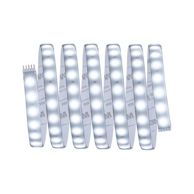 Flexibler LED-Lichtstreifen mit weißen LEDs und 4-Pin-Stecker für vielseitige Beleuchtungslösungen