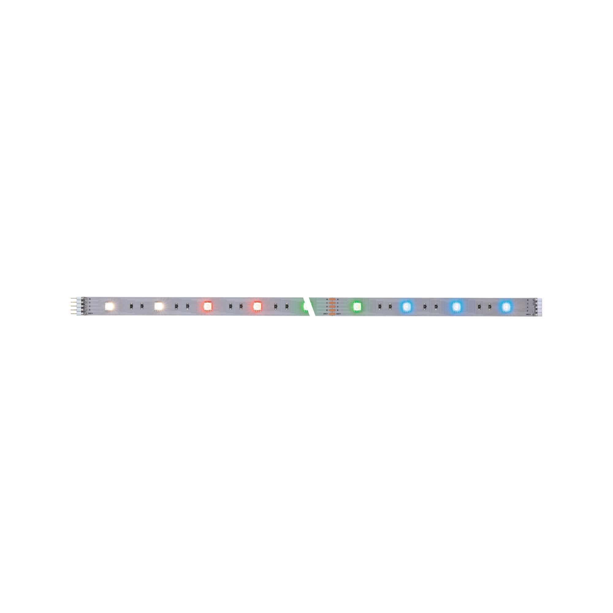 MaxLED 250 LED Strip Erweiterung 1m RGBW+ 7W 270lm/m RGBW+ Bunter LED-Streifen mit weißen, roten, grünen und blauen Leuchtdioden für flexible Lichtgestaltung