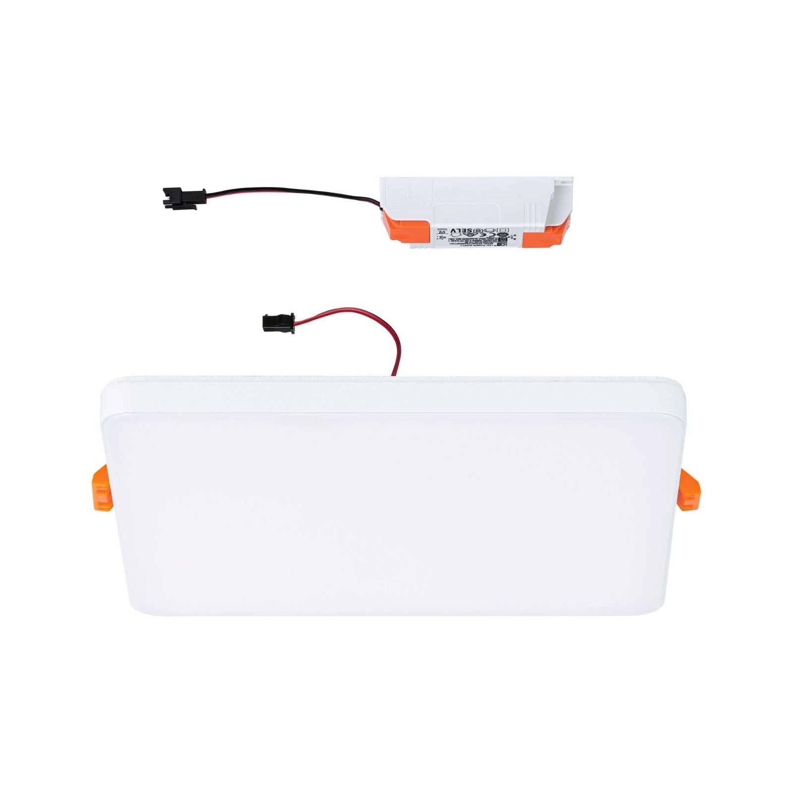 VariFit LED Recessed panel Veluna Edge IP44 square 160x160mm 12W 1100lm 4000K White