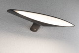Applique murale LED noire moderne avec large panneau lumineux plat pour éclairage intérieur