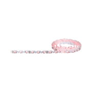 Flexible LED strip light with red LEDs on white base for decorative and ambient lighting