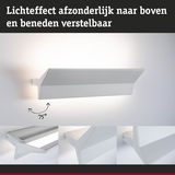 Witte aluminium wandlamp met verstelbare lichthoek tot 75 graden voor moderne verlichting