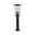 Bollard luminaire Classic IP44 500mm max. 15W 230V Dark grey E27 Metal/Glass Black outdoor metal lamp with clear glass and pointed roof for garden and pathway lighting