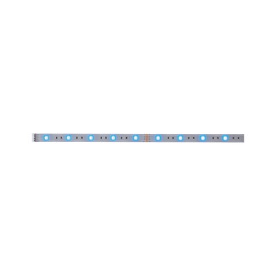 Bande LED avec LEDs bleues sur support argenté pour solutions d'éclairage flexibles