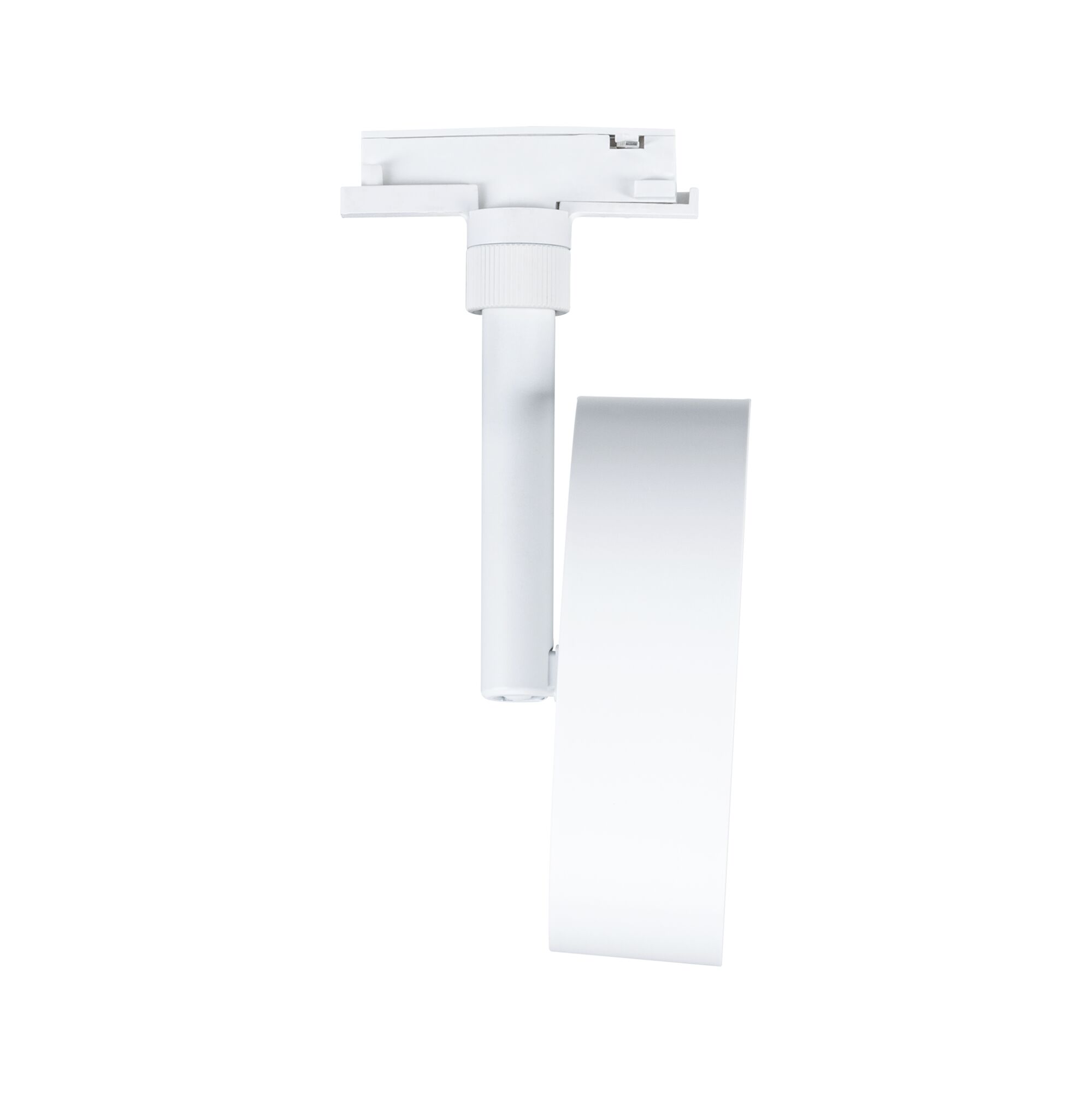 Modern white metal LED track spotlight for flexible indoor lighting solutions