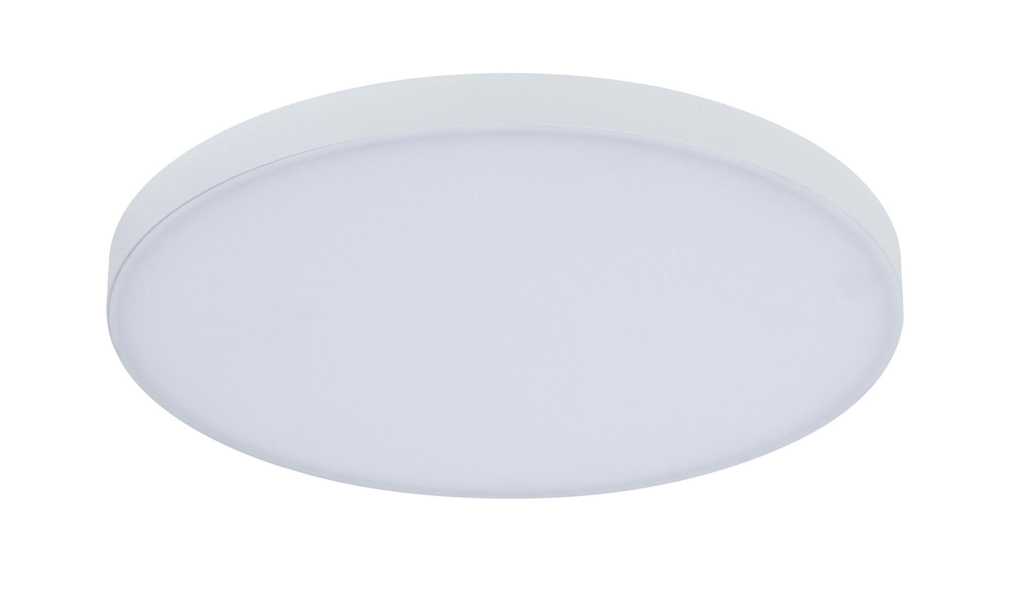 Runde weiße LED-Deckenleuchte mit mattem Diffusor aus Kunststoff für moderne Raumbeleuchtung