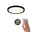 VariFit Panneau encastré LED 3-Step-Dim Areo IP44 rond 175mm 13W 1300lm 3000K Noir gradable Plafonnier LED rond avec cadre noir et variateur 3 niveaux, éclairage intérieur moderne