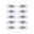 Recessed Luminaire 10-piece set Rigid round 90mm GU10 max. 10x10W 230V dimmable White Ten white plastic recessed spotlights with adjustable inserts for flexible LED lighting solutions.