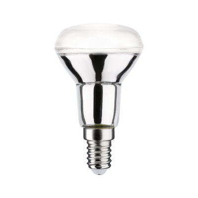 Reflector bulb with E14 base and silver finish for energy-efficient lighting solutions
