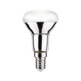Reflector bulb with E14 base and silver finish for energy-efficient lighting solutions