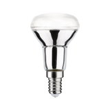 Reflector bulb with E14 base and silver finish for energy-efficient lighting solutions