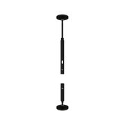 Schwarze verstellbare Deckenverlängerung aus Metall für LED-Leuchten, modernes Design