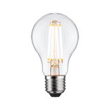 Classic LED light bulb with clear glass and E27 base for energy-efficient lighting solutions