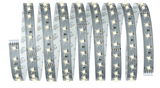 Bande LED flexible avec LEDs blanc chaud sur circuit argenté pour éclairage décoratif