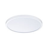 Round white LED ceiling light with matte plastic diffuser for modern room lighting