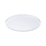Runde weiße LED-Deckenleuchte mit mattem Diffusor aus Kunststoff für modernes Raumlicht
