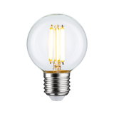 LED-Glühbirne mit transparentem Glas und warmweißem Licht, energiesparende Leuchte für Zuhause