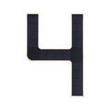 Black H-shaped solar panel with rectangular cells for efficient sustainable energy generation