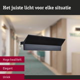 Elegante zwarte aluminium wandlamp voor binnen met modern design en hoge kwaliteit verlichting