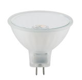 MR16 LED spotlight with frosted glass in white for energy-efficient lighting solutions