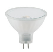 MR16 LED spotlight with frosted glass in white for energy-efficient lighting solutions