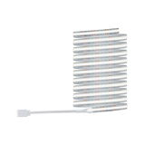 Flexibele LED-lichtstrip met witte kabel en 4-pins connector voor moderne verlichtingsoplossingen