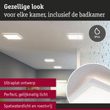 Ultraplatte witte LED-plafondlamp met IP44, spatwaterdicht en roestvrij voor badkamer