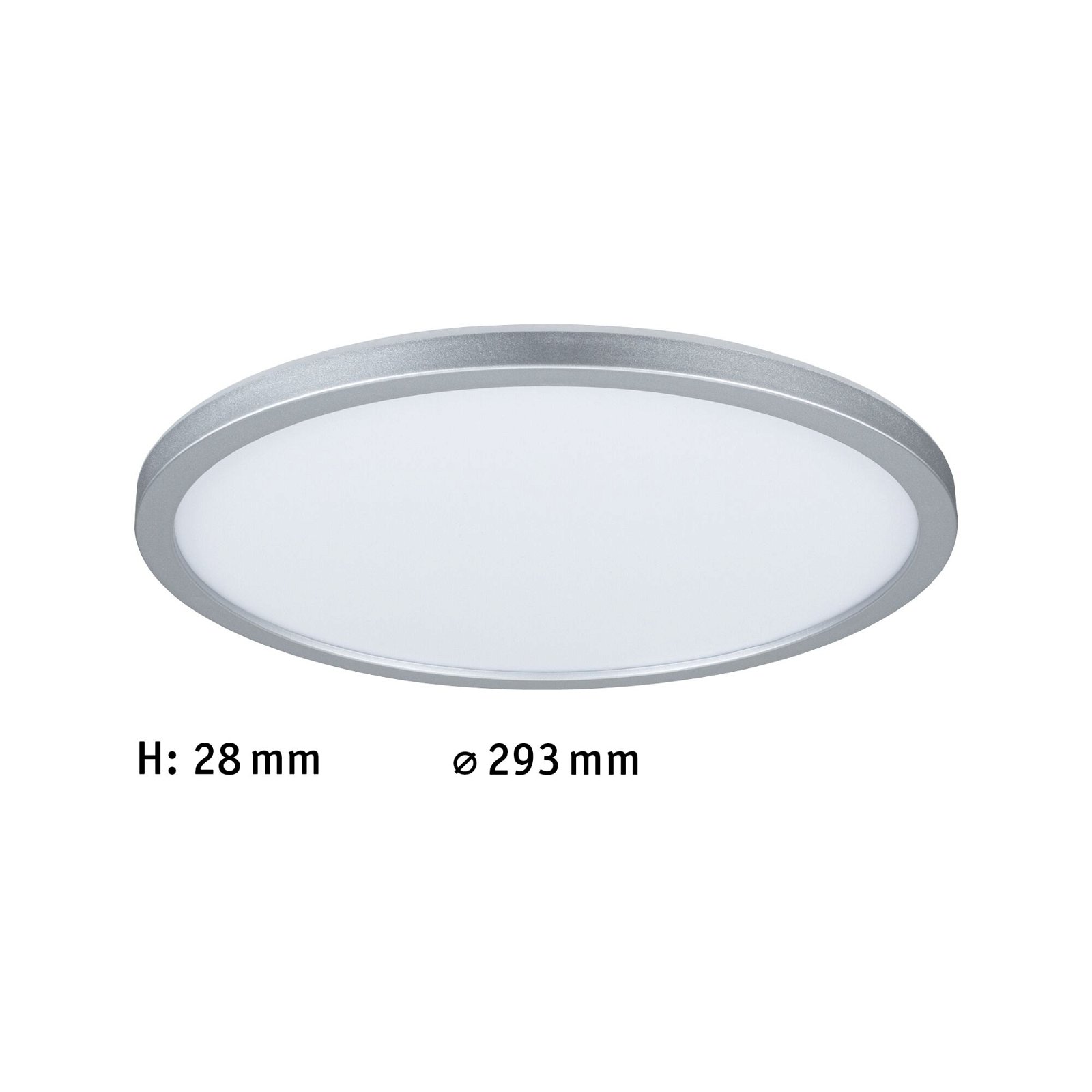 Panneau LED Atria Shine Backlight rond 293mm 12W 1400lm RGBW Chrome mat gradable
