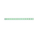 Green LED light strip with transparent casing for flexible indoor lighting solutions