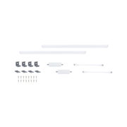 LED-Unterbauleuchten-Set in Weiß mit Montagematerial und Verbindungskabeln für Küchenbeleuchtung