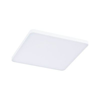 Plafonnier LED carré blanc en plastique pour un éclairage moderne