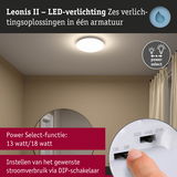 Leonis II LED-plafondlamp met Power Select functie voor 13 of 18 watt stroomverbruik via DIP-schakelaar