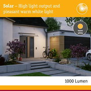 Modern outdoor lighting with warm white light and 1000 lumens for home and garden