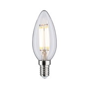 LED-Leuchtmittel in Kerzenform mit klarem Glas und E14-Fassung für energiesparende Beleuchtung