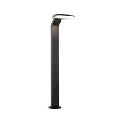 Moderne schwarze LED-Wegeleuchte aus Metall mit hellem Licht für Außenbereiche und Gartenbeleuchtung