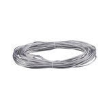 Long transparent plastic cable coil for LED lighting and electrical installations