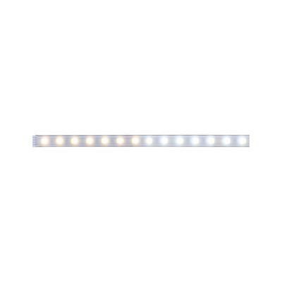 LED light strip with warm and cool white LEDs in aluminium housing for versatile lighting