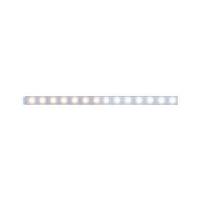 LED light strip with warm and cool white LEDs in aluminium housing for versatile lighting