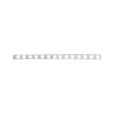 LED light strip with warm and cool white LEDs in aluminium housing for versatile lighting