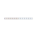 LED light strip with warm and cool white LEDs in aluminium housing for versatile lighting