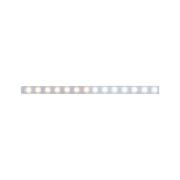 LED light strip with warm and cool white LEDs in aluminium housing for versatile lighting