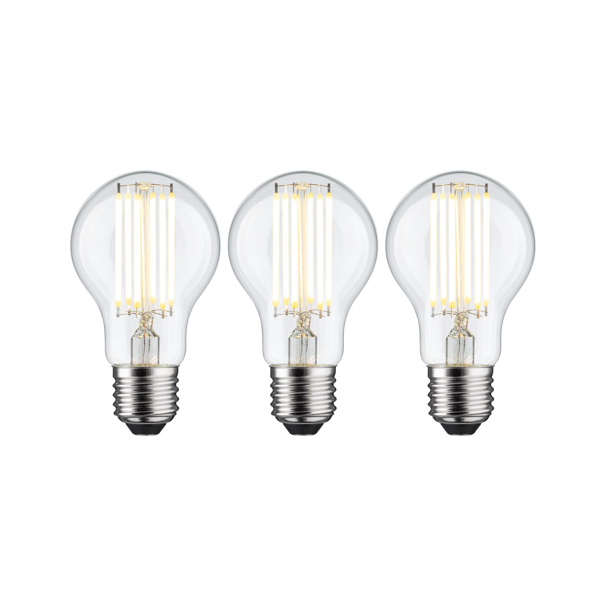 Eco-Line Filament 230 V LED-pære E27 Pakke med 3 styk 1055lm 5W 3000K Klar