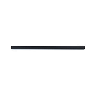 Slim black LED light bar with aluminum housing for modern indoor lighting solutions.