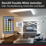 MaxLED Tunable White Controller mit Fernbedienung, Controller und Kabel in Weiß für LED-Beleuchtung
