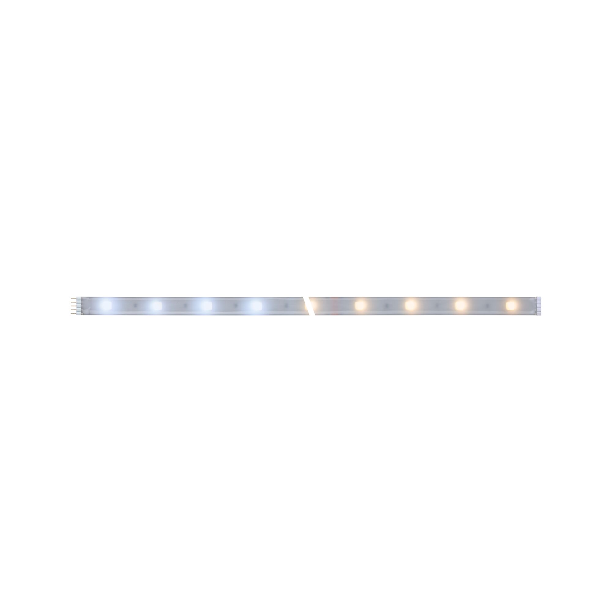 LED strip light with warm white and cool white LEDs, flexible indoor lighting tape