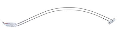 Câble de connexion LED flexible en plastique transparent avec tiges métalliques argentées pour éclairage